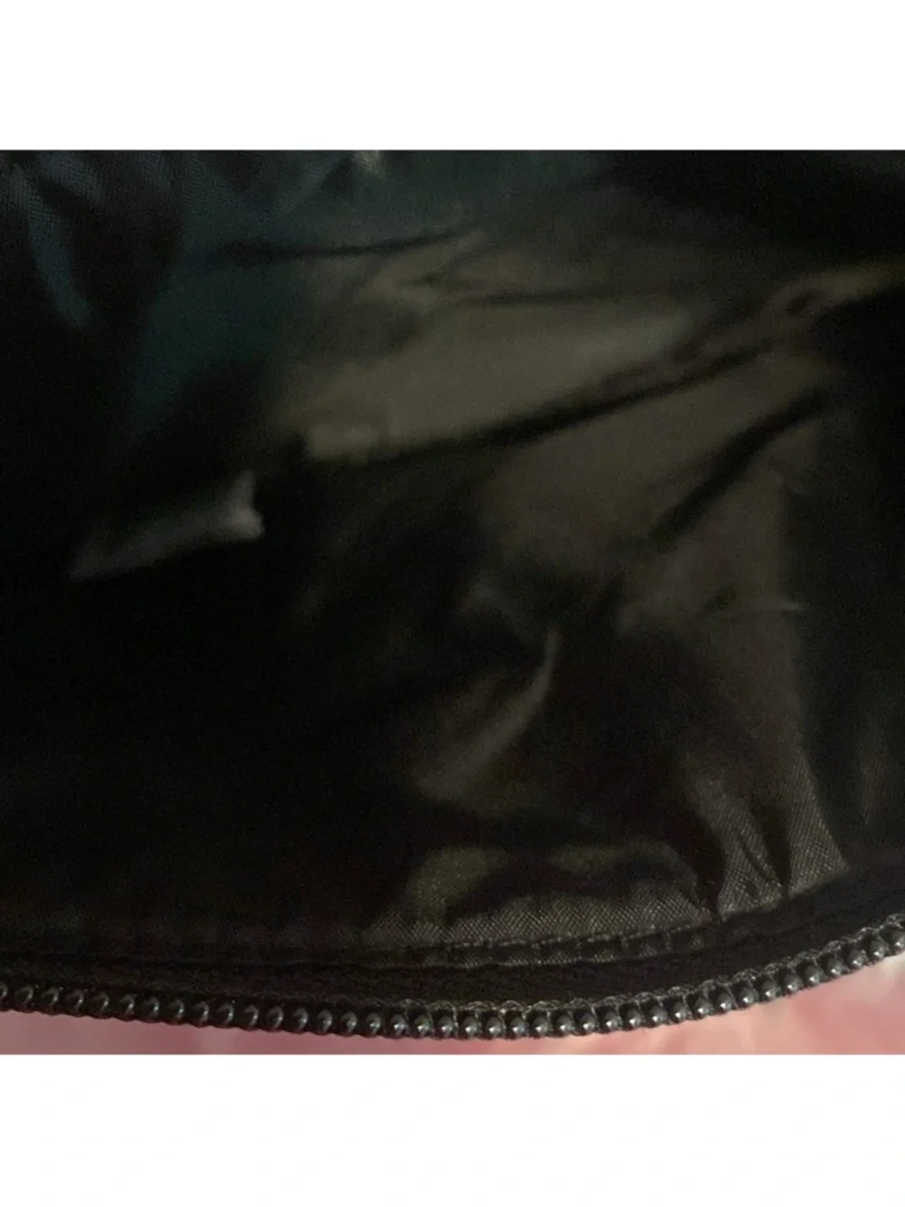 Victoria's Secret Sequined / Black Canvas Logo Toted& Wristlet/NWT